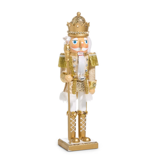 15" Glitter Gold Nutcracker