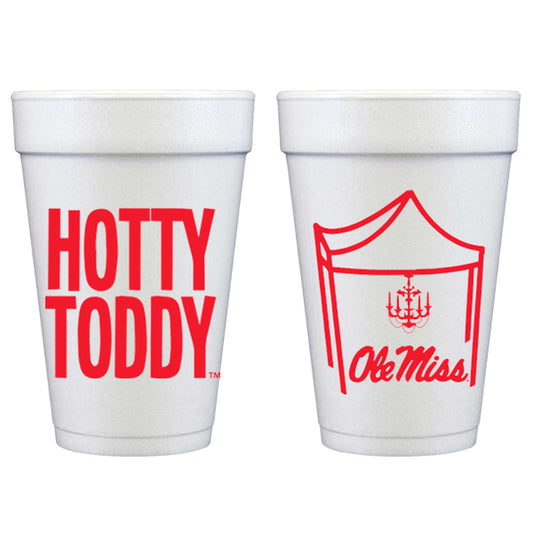Foam Cup 10 Pack {Ole Miss - U of Mississippi Hotty Toddy}