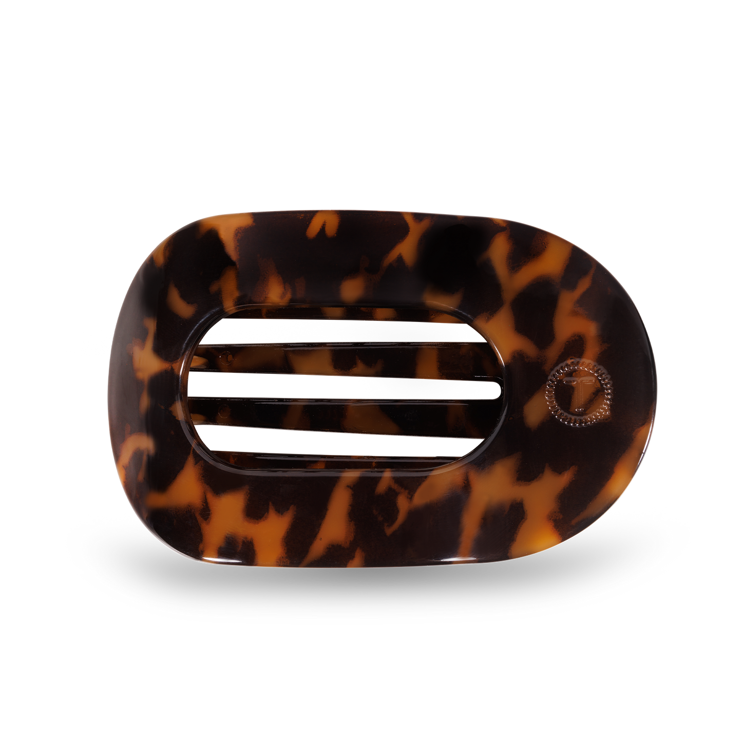 Round Flat Hair Clip | Tortoise