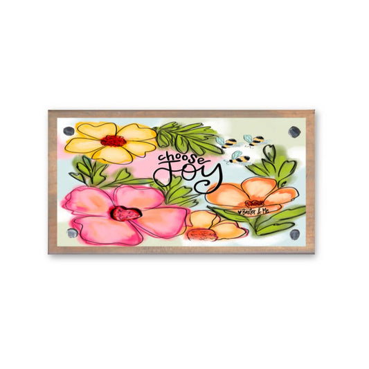 Choose Joy Driftwood Happy Block