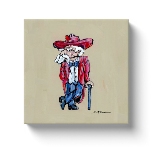 "Ole Reb" canvas print: 12X12 canvas print