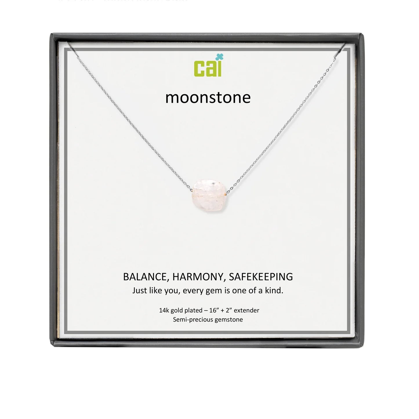 Silver Gemstone Necklace