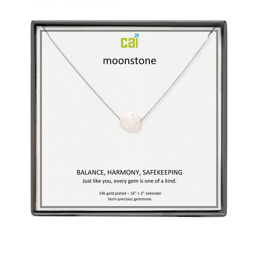 Silver Gemstone Necklace