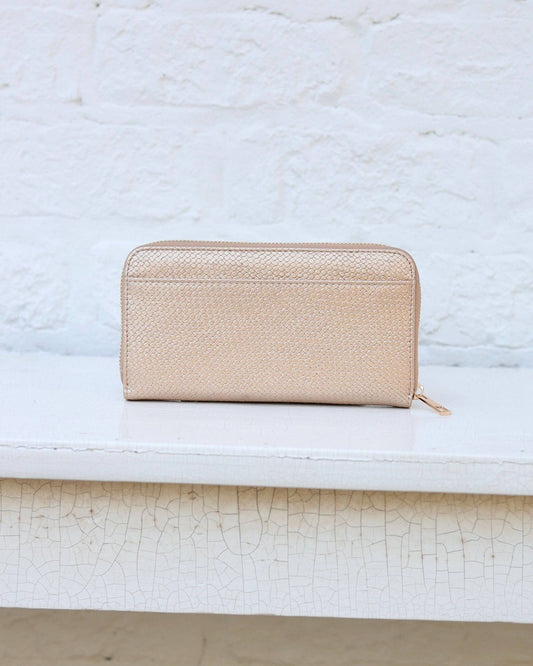 Penelope Wallet Woven Gold