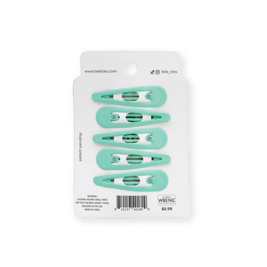 Snap Clip | Totally Turquoise | 6 Count