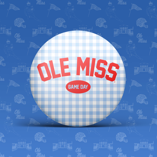 OLE MISS GAMEDAY GINGHAM Game Day Pin