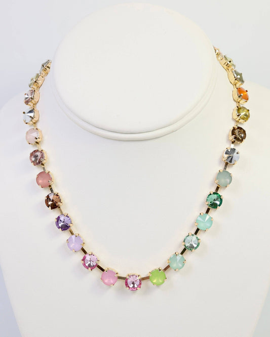 Shalimar Small  Rhinestone Necklace Light Multi