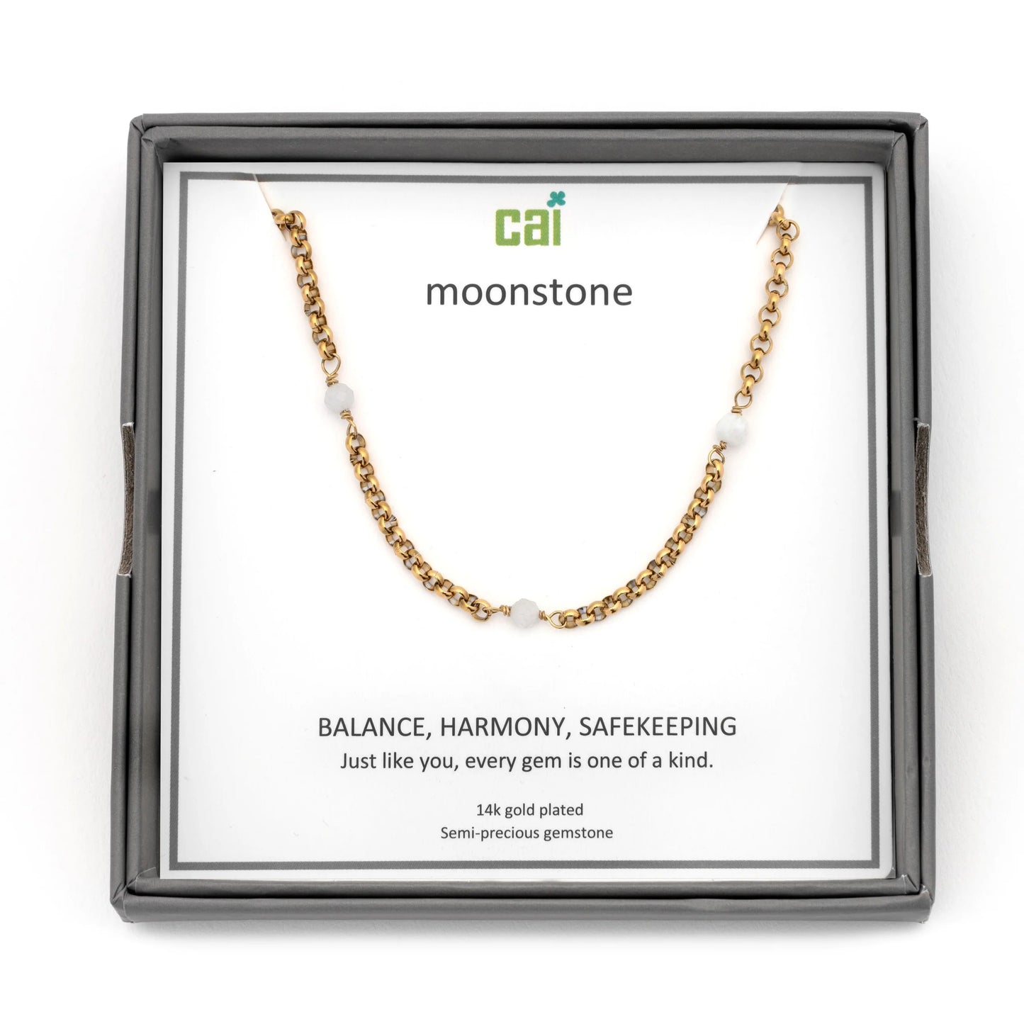 Gold Rolo Link Satellite Necklace