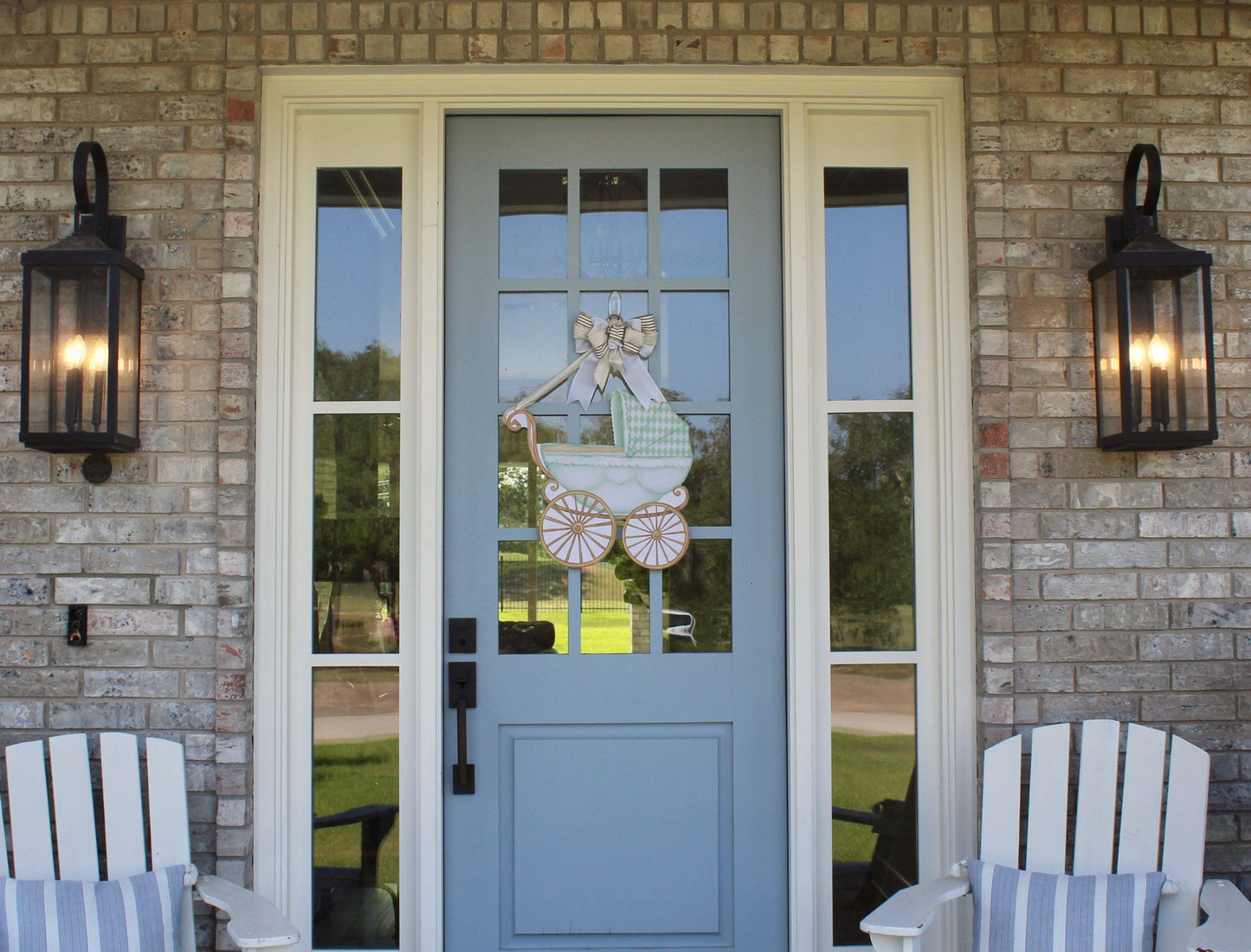 Welcome Baby- Door Hanger: Blue- It's a Boy