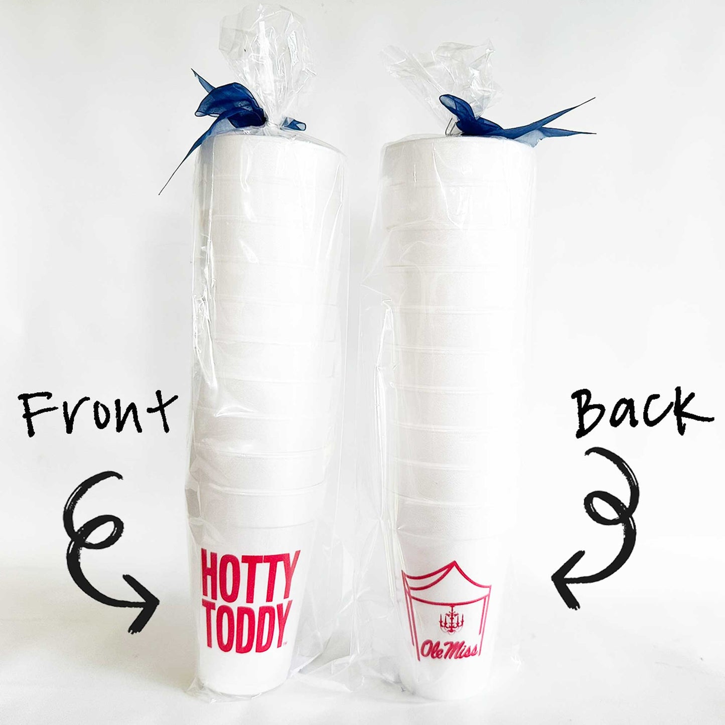 Foam Cup 10 Pack {Ole Miss - U of Mississippi Hotty Toddy}