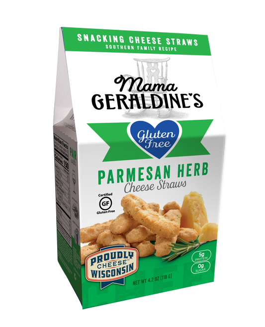 4.2 oz.  Gluten Free Certified Parmesan Herb Cheese Straws