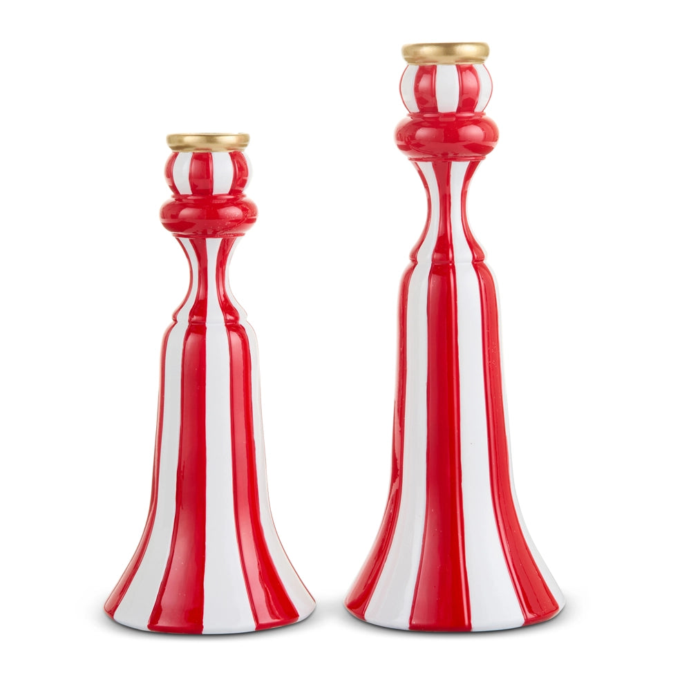 Red and White Candlesticks