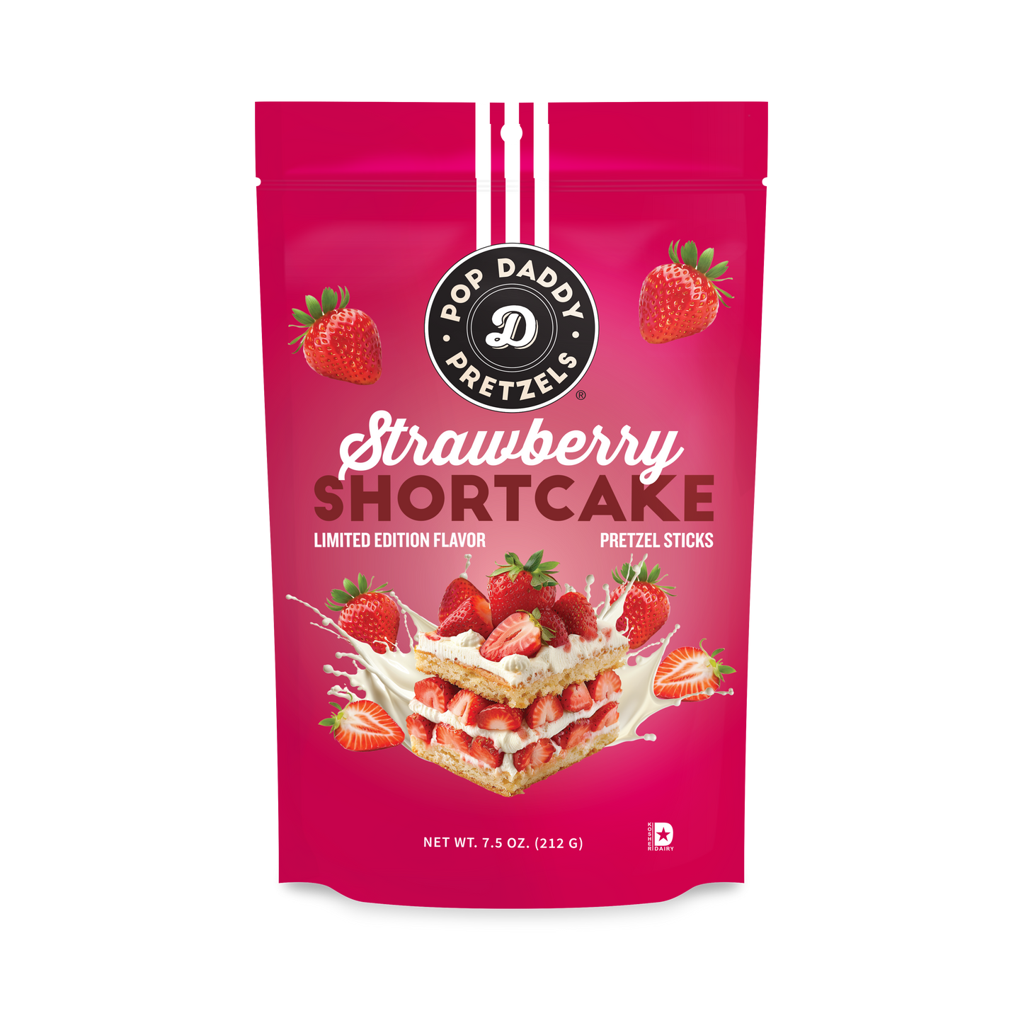Seasoned Pretzels - 7.5oz - Strawberry Shortcake