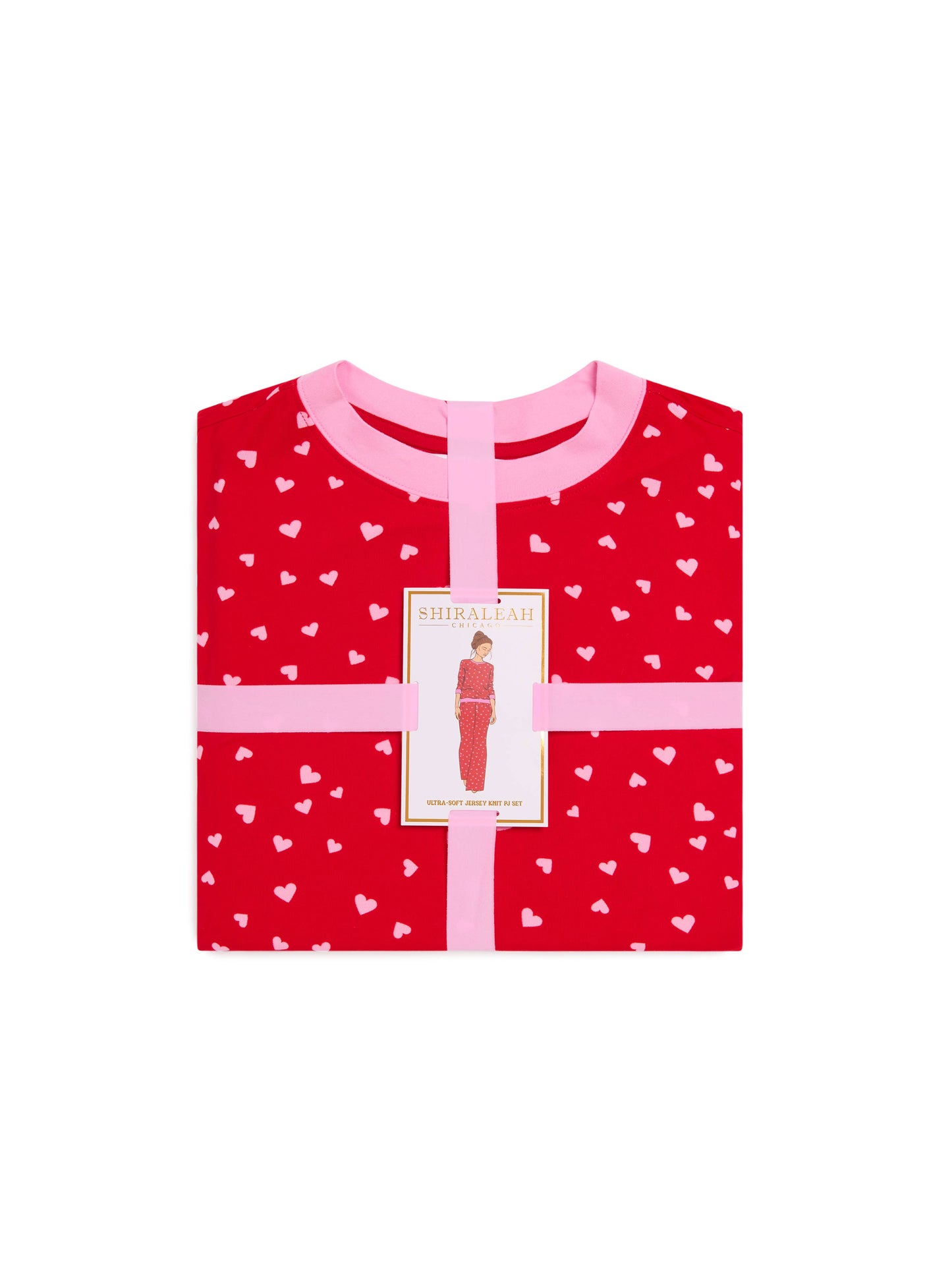 MINI HEARTS ULTRA-SOFT JERSEY KNIT PJ SET
