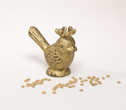 Cast Iron Bird with Crown