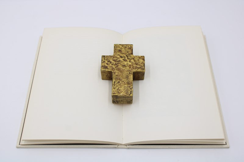 4" Handpainted Chunky Wood Cross