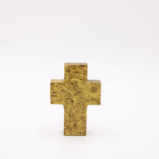 4" Handpainted Chunky Wood Cross
