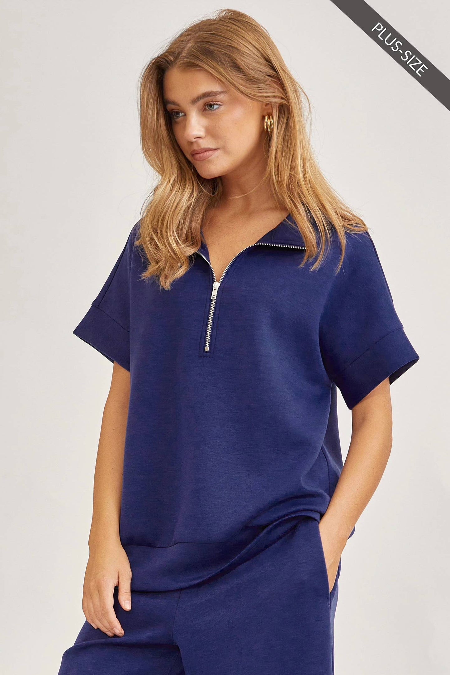 Quarter Zip 1X Navy