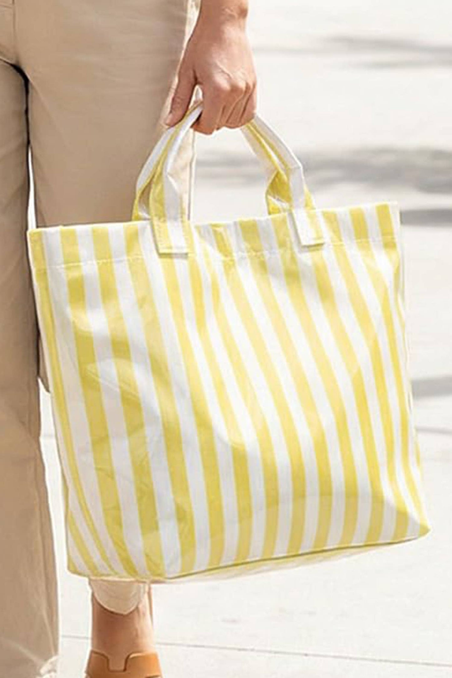 LDC Glossy Striped Tote One Size