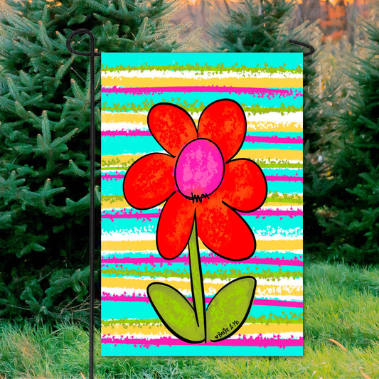 Colorful Flower Garden Flag