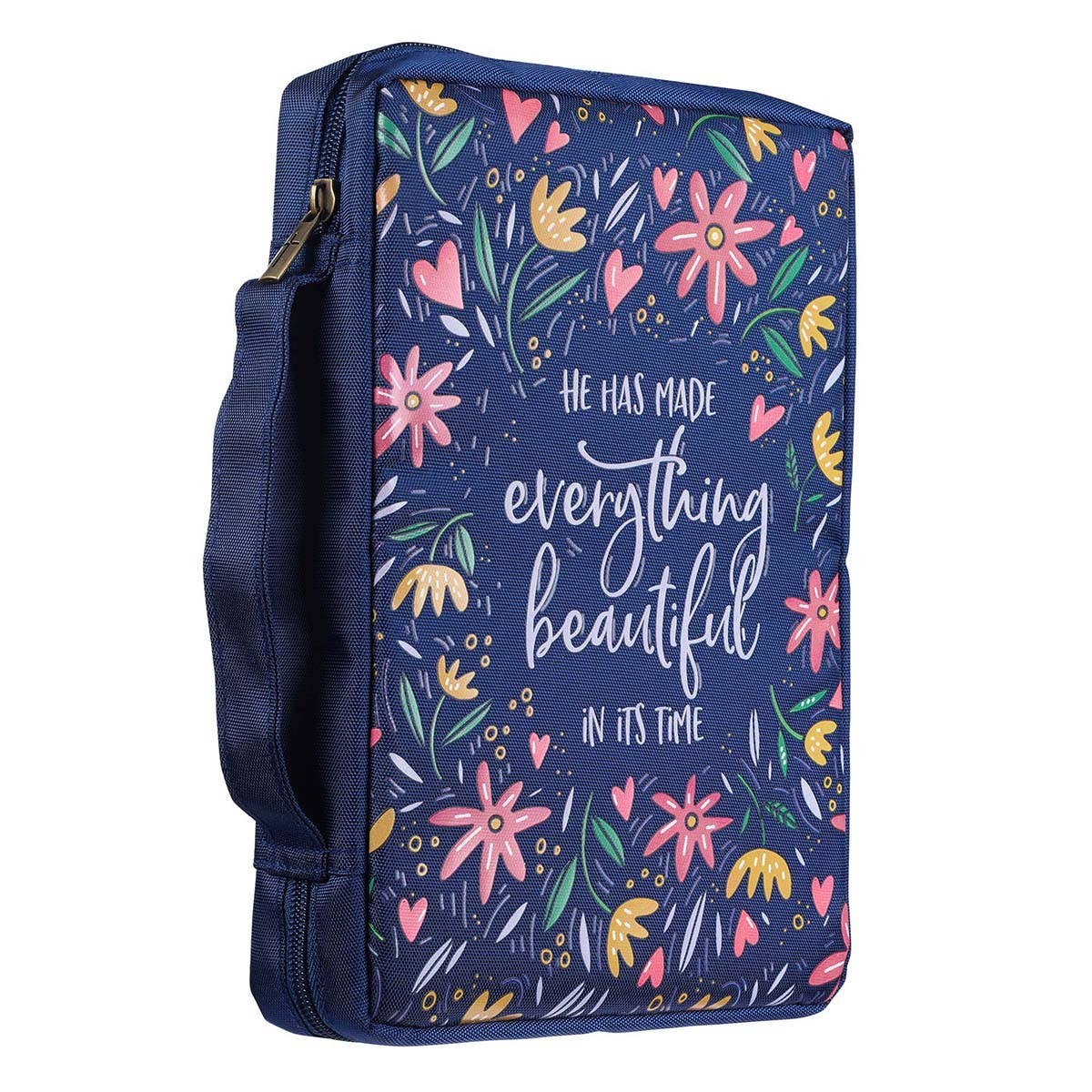 He Has Made Everything Beautiful Floral Value Bible Cover: Large