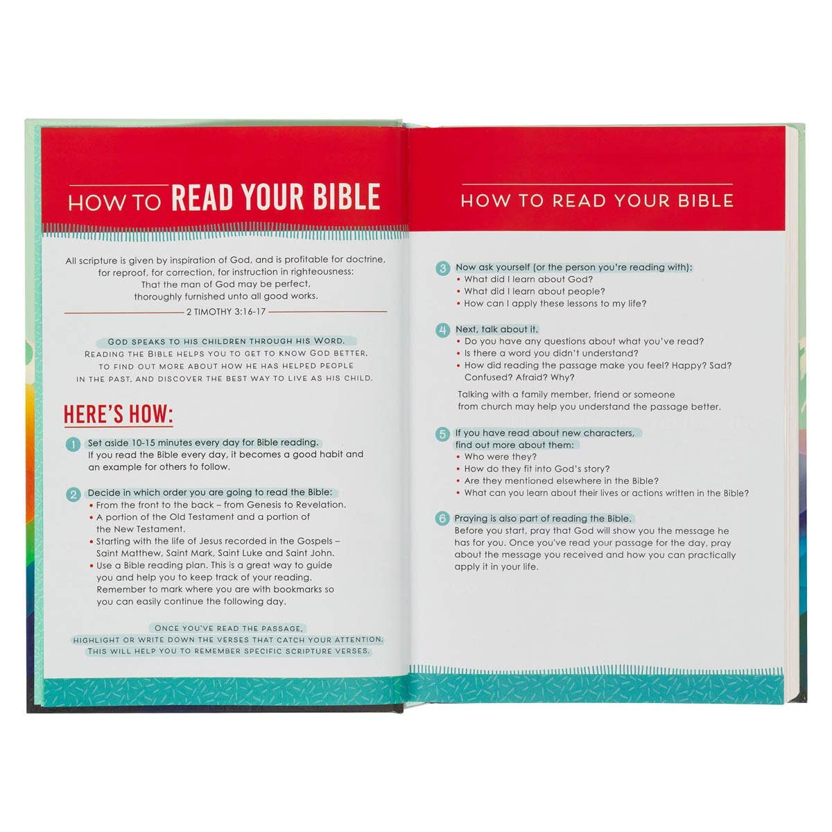 KJV Bible Kid Edition Hardcover, Teal
