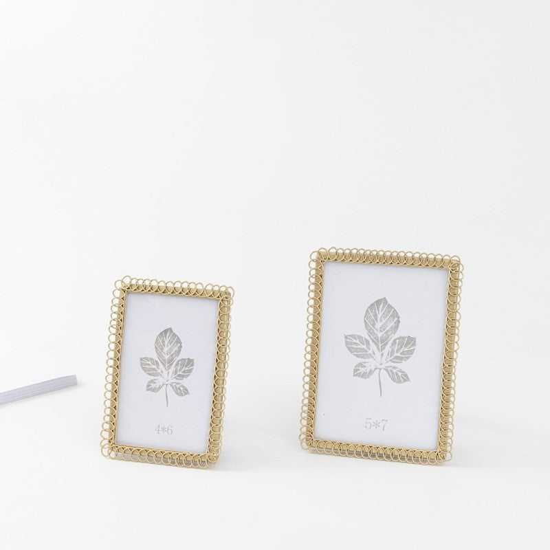 5x7 Gold Wire Photo Frame