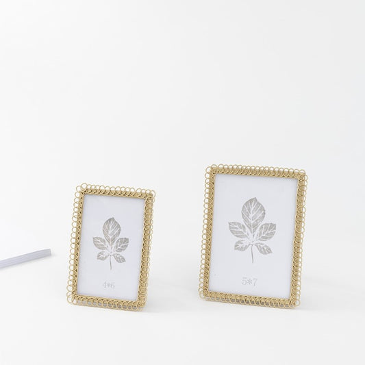 5x7 Gold Wire Photo Frame