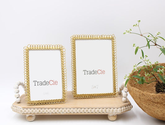 5x7 Gold Wire Photo Frame