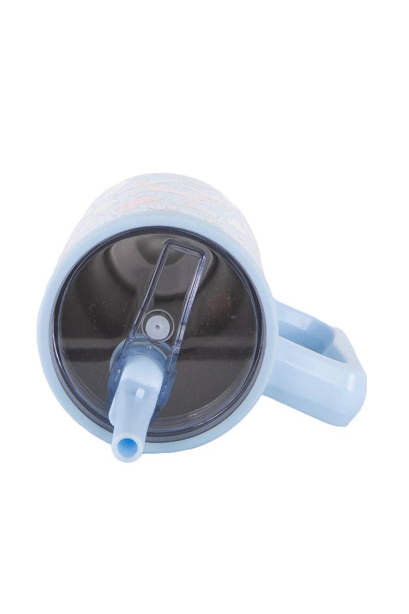 Posh Pets Party Hydration Flip Top Tumbler: Light Blue
