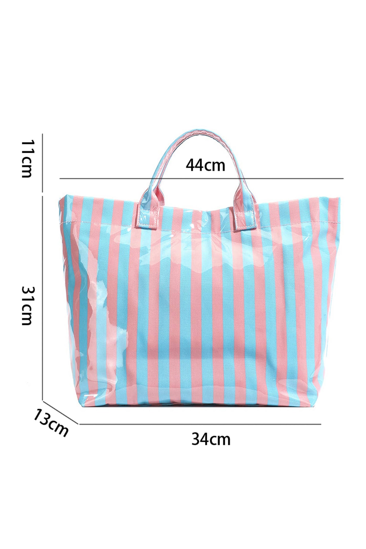 LDC Glossy Striped Tote One Size