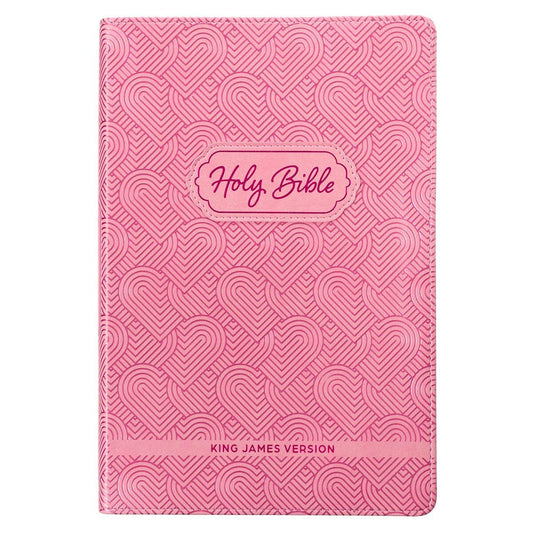 KJV Bible Kid Edition Faux Leather, Light Pink