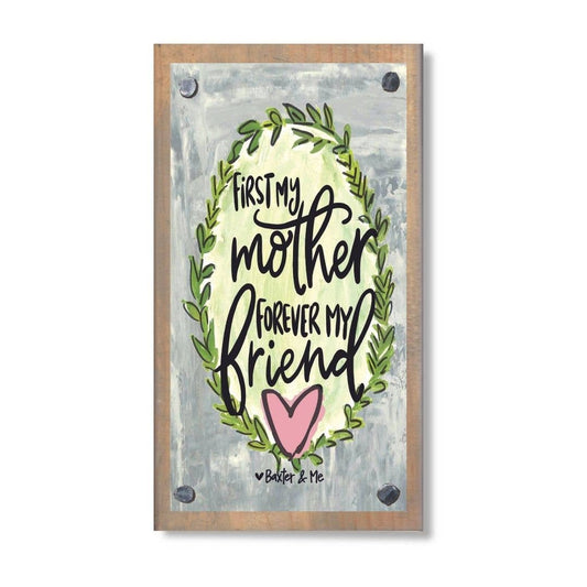Mother Friend Driftwood Happy Block