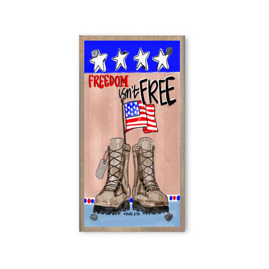 Freedom Isn't Free Driftwood Happy Block