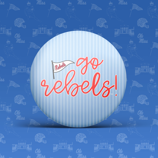 GO REBELS PINSTRIPE Game Day Pin