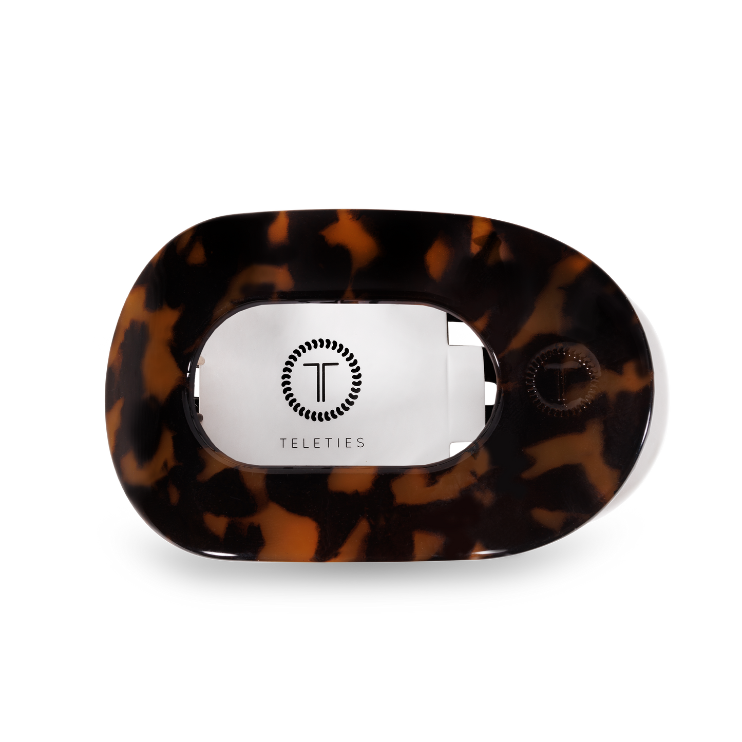Round Flat Hair Clip | Tortoise