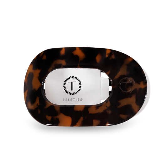 Round Flat Hair Clip | Tortoise