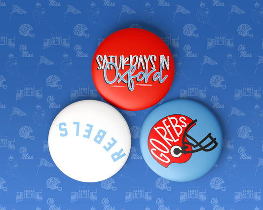 REBELS UPSIDE DOWN Game Day Pin