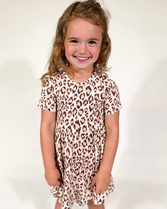 Classic Leopard - SS Dress: 4T