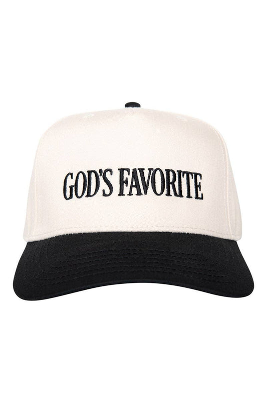 God's Favorite Two-Toned Vintage Hat: Black and Tan