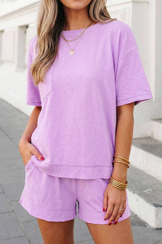 Solid Raw Edge Set - Orchid