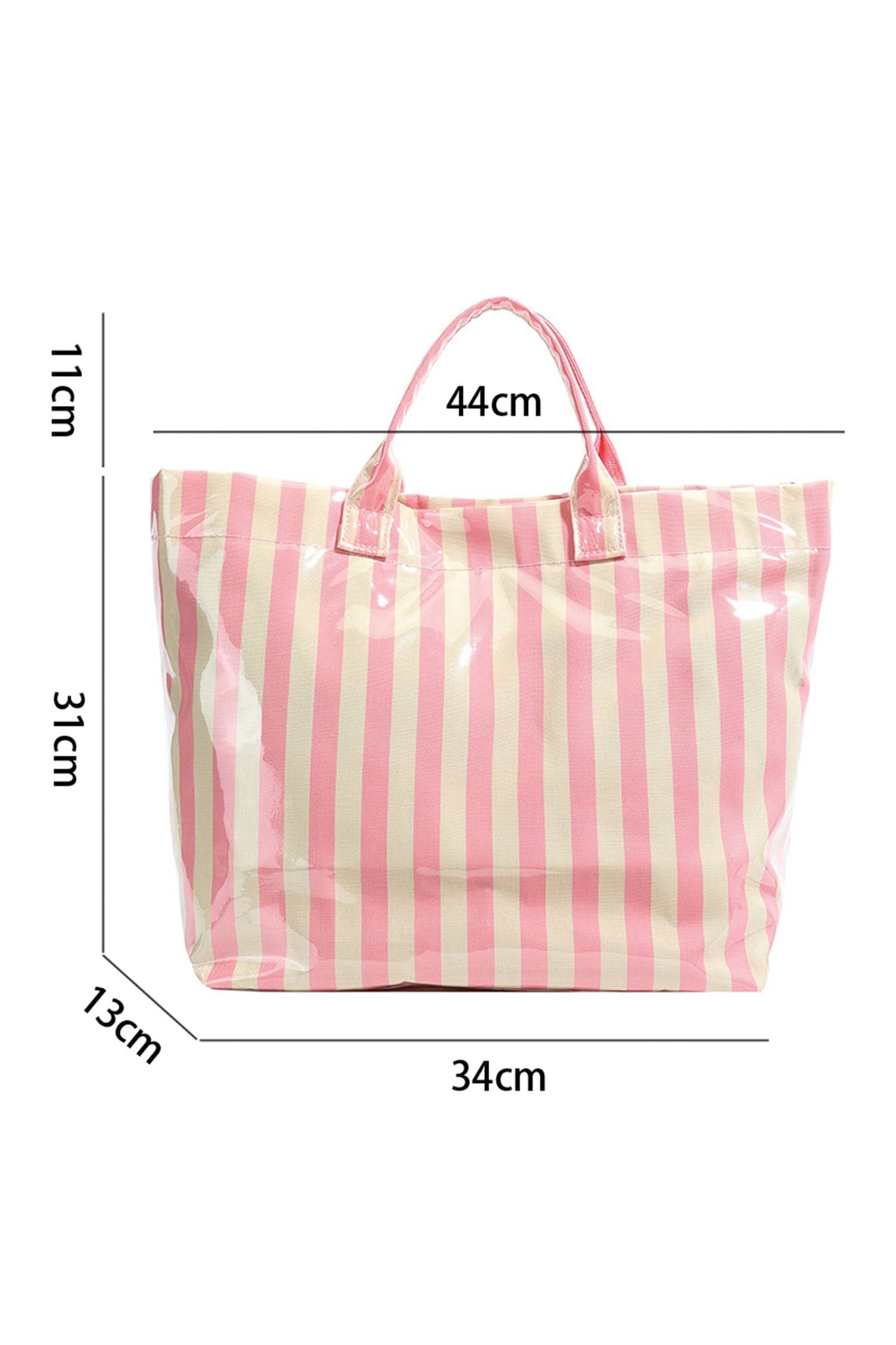LDC Glossy Striped Tote One Size