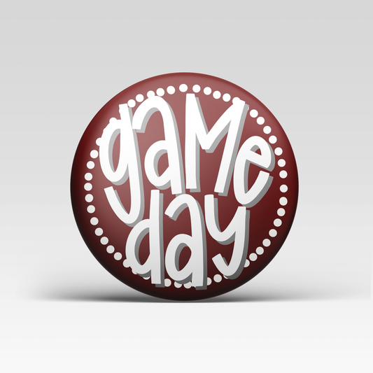 Maroon Game Day Polka Dots Tailgate MAROON BACKGROUND