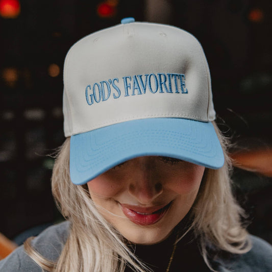 God's Favorite Two-Toned Vintage Hat: Black and Tan
