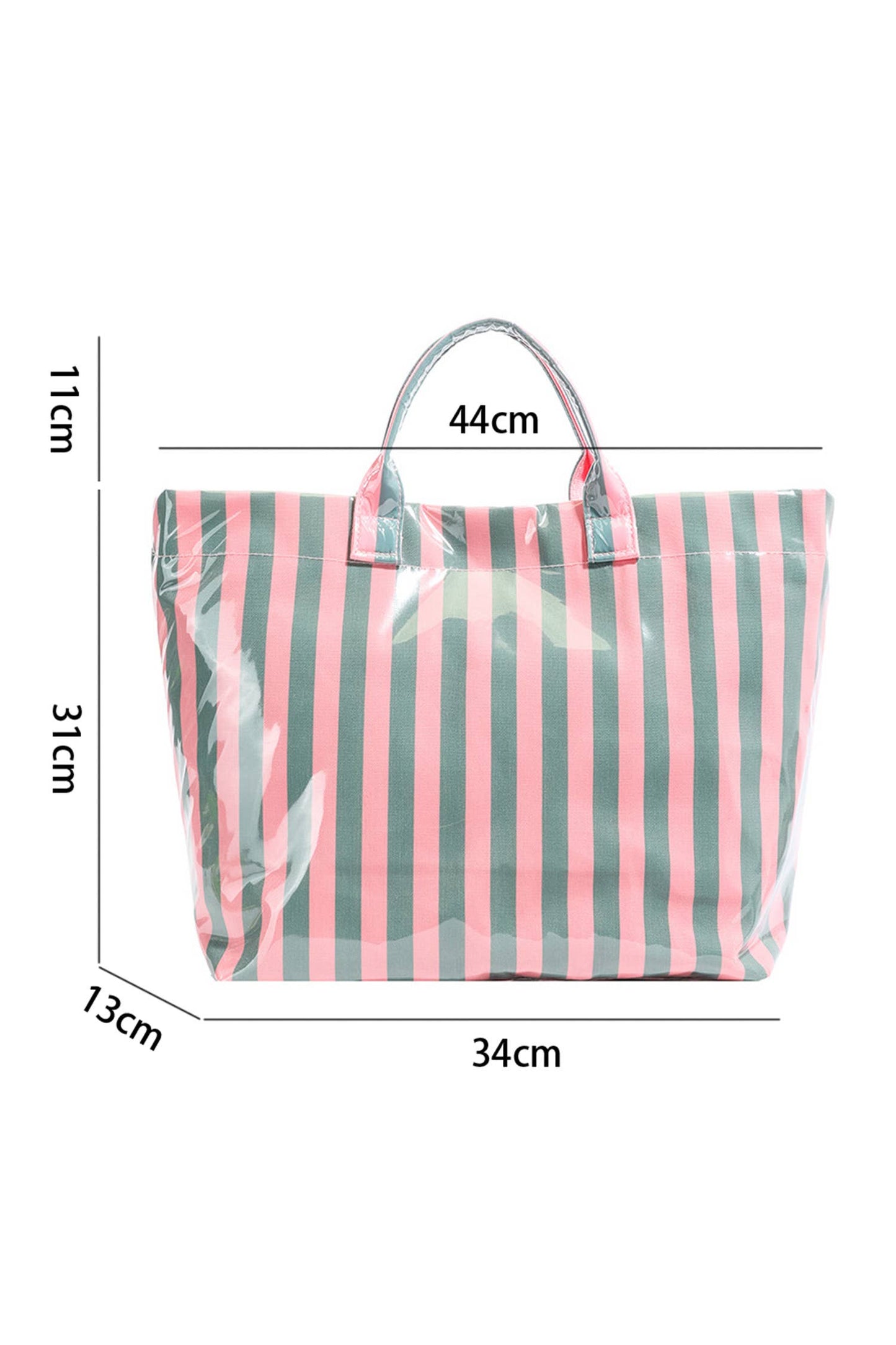 LDC Glossy Striped Tote One Size
