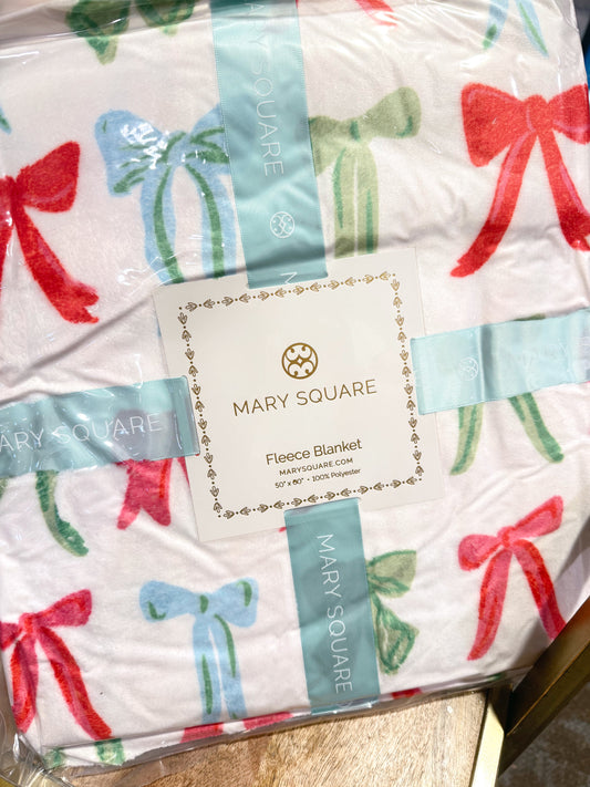 A Bowtiful Christmas Fleece Blanket