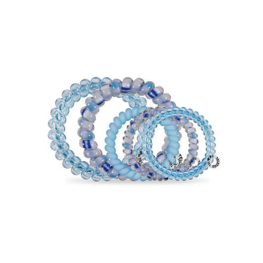 Spiral Hair Coils | Mix Pack | Blue Lagoon