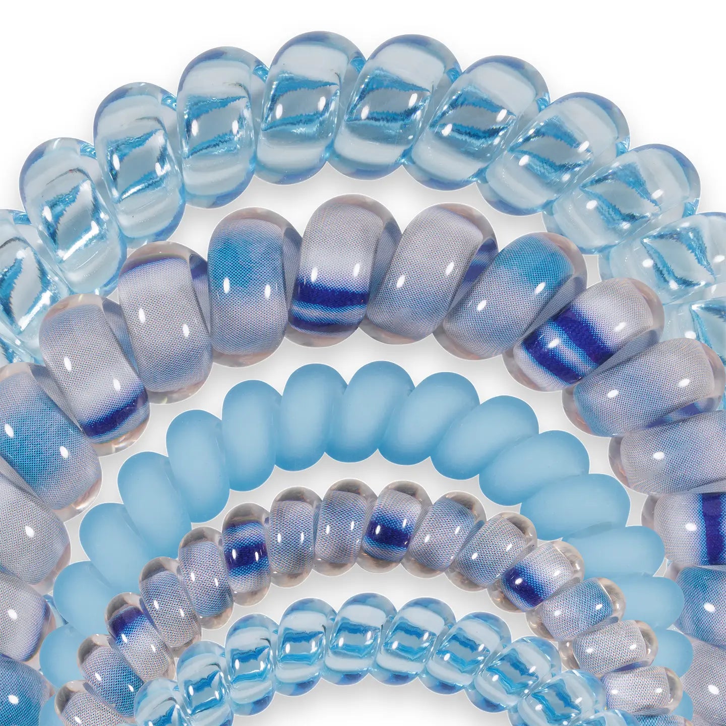 Spiral Hair Coils | Mix Pack | Blue Lagoon