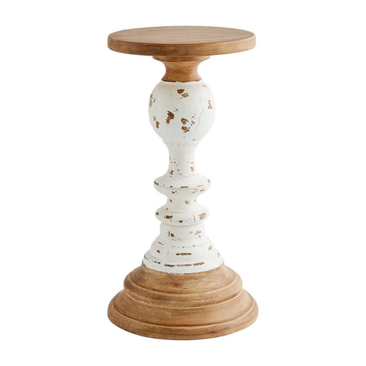 Rustic Wooden Candlesticks