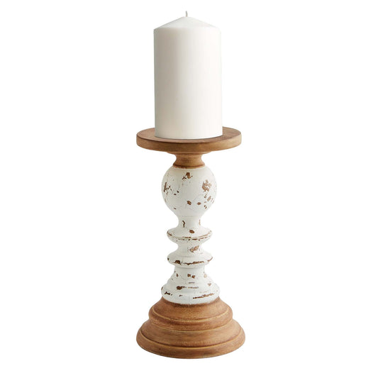 Rustic Wooden Candlesticks
